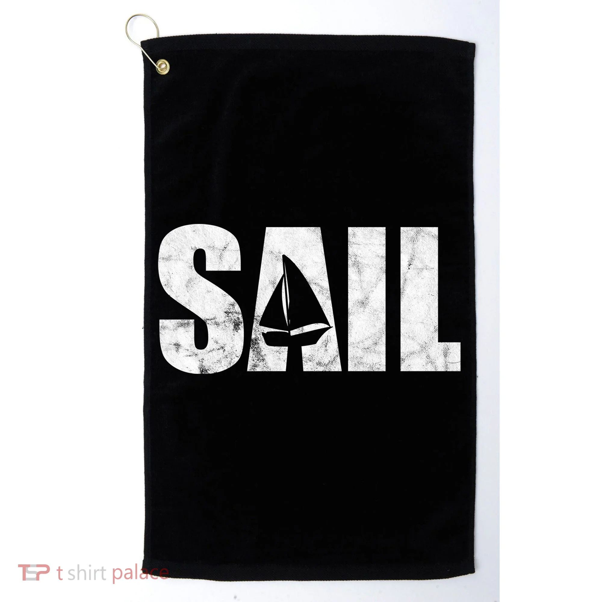 Sail Vintage Sailing Boat Golf Towel
