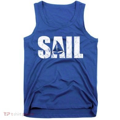 Sail Vintage Sailing Boat Tank Top