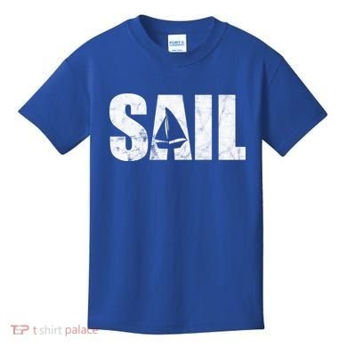 Sail Vintage Sailing Boat Kids T-Shirt