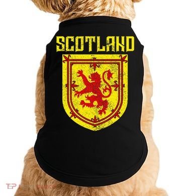 Scotland Vintage Scottish Flag Lion Scottish Pride Doggie Tank