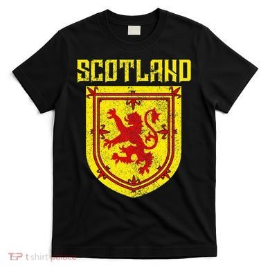 Scotland Vintage Scottish Flag Lion Scottish Pride T-Shirt
