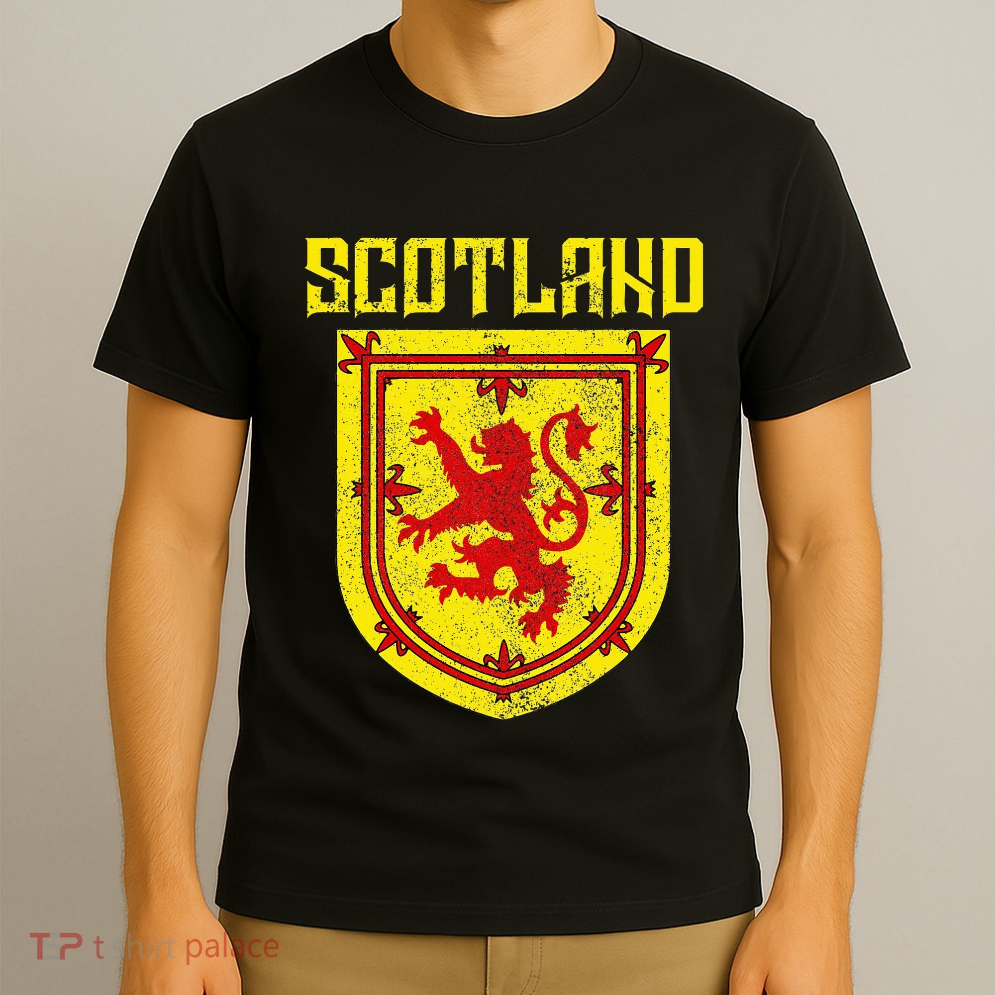 Scotland Vintage Scottish Flag Lion Scottish Pride T-Shirt