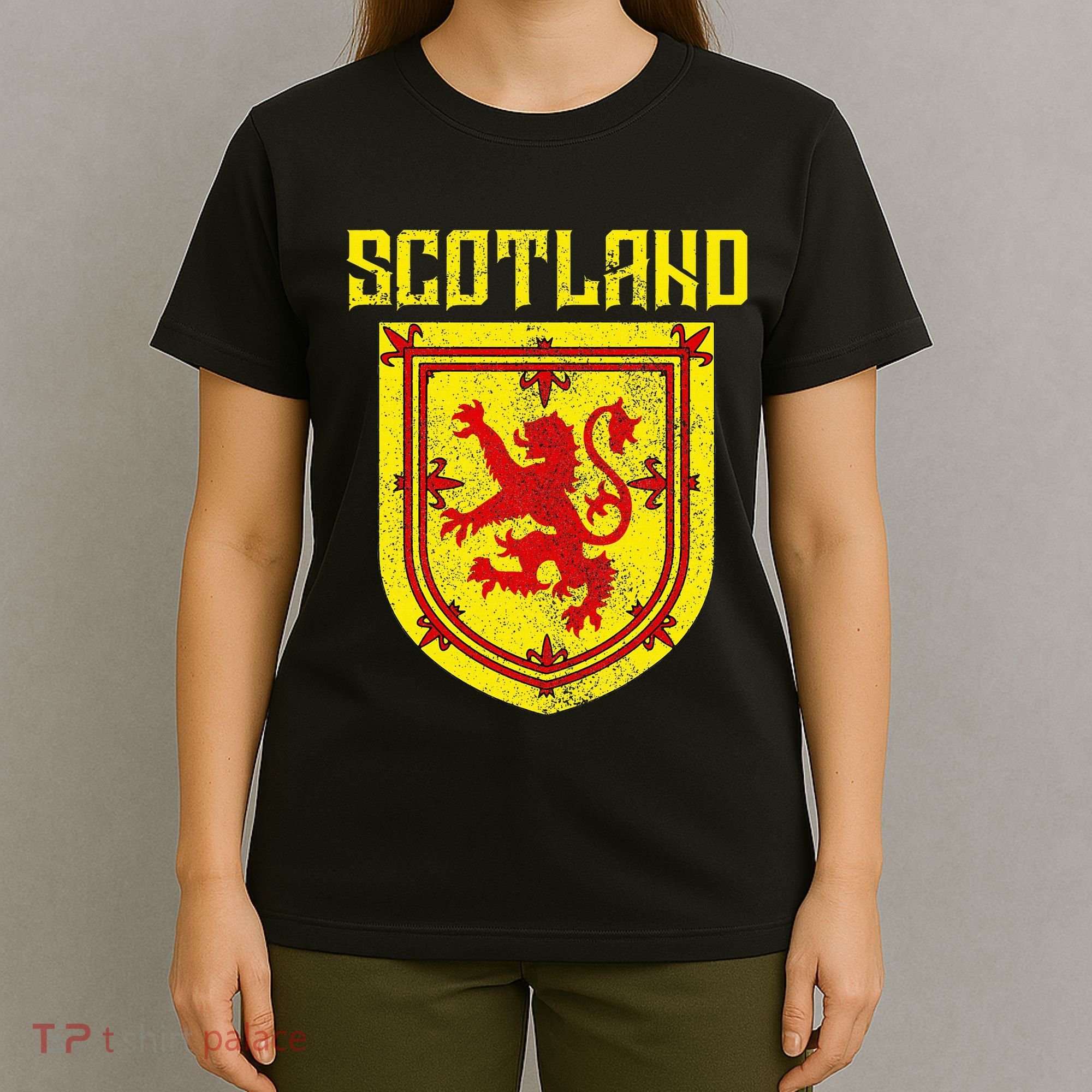 Scotland Vintage Scottish Flag Lion Scottish Pride T-Shirt