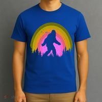 Sasquatch Vintage Sunset Bigfoot Retro Distressed 60sFunny Gift T-Shirt thumb 3