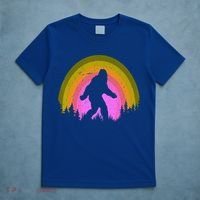 Sasquatch Vintage Sunset Bigfoot Retro Distressed 60sFunny Gift T-Shirt thumb 5