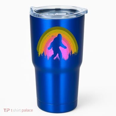 Sasquatch Vintage Sunset Bigfoot Retro Distressed 60sFunny Gift Tumbler