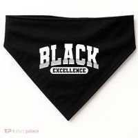 Sporty Varsity Style Black Excellence USA-Made Doggie Bandana thumb 0