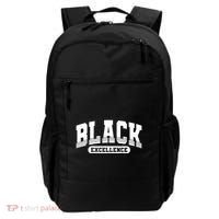 Sporty Varsity Style Black Excellence Backpack thumb 0