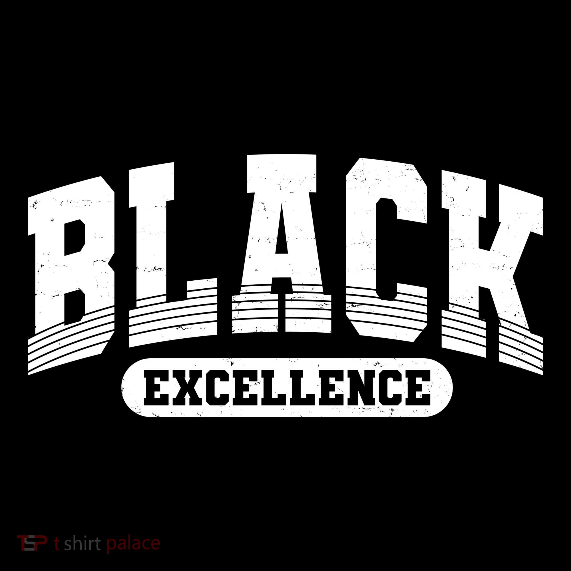Sporty Varsity Style Black Excellence Women's Hoodie