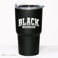 Sporty Varsity Style Black Excellence Tumbler thumb 0