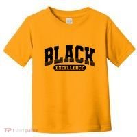 Sporty Varsity Style Black Excellence Toddler T-Shirt thumb 0