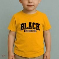 Sporty Varsity Style Black Excellence Toddler T-Shirt thumb 2