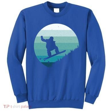 Snowboard Vintage Snowboarder Snow Winter Snowboarding Gift Sweatshirt