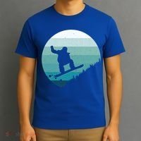Snowboard Vintage Snowboarder Snow Winter Snowboarding Gift T-Shirt thumb 3