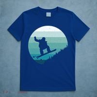 Snowboard Vintage Snowboarder Snow Winter Snowboarding Gift T-Shirt thumb 5