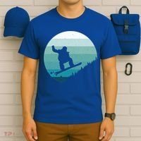 Snowboard Vintage Snowboarder Snow Winter Snowboarding Gift T-Shirt thumb 6