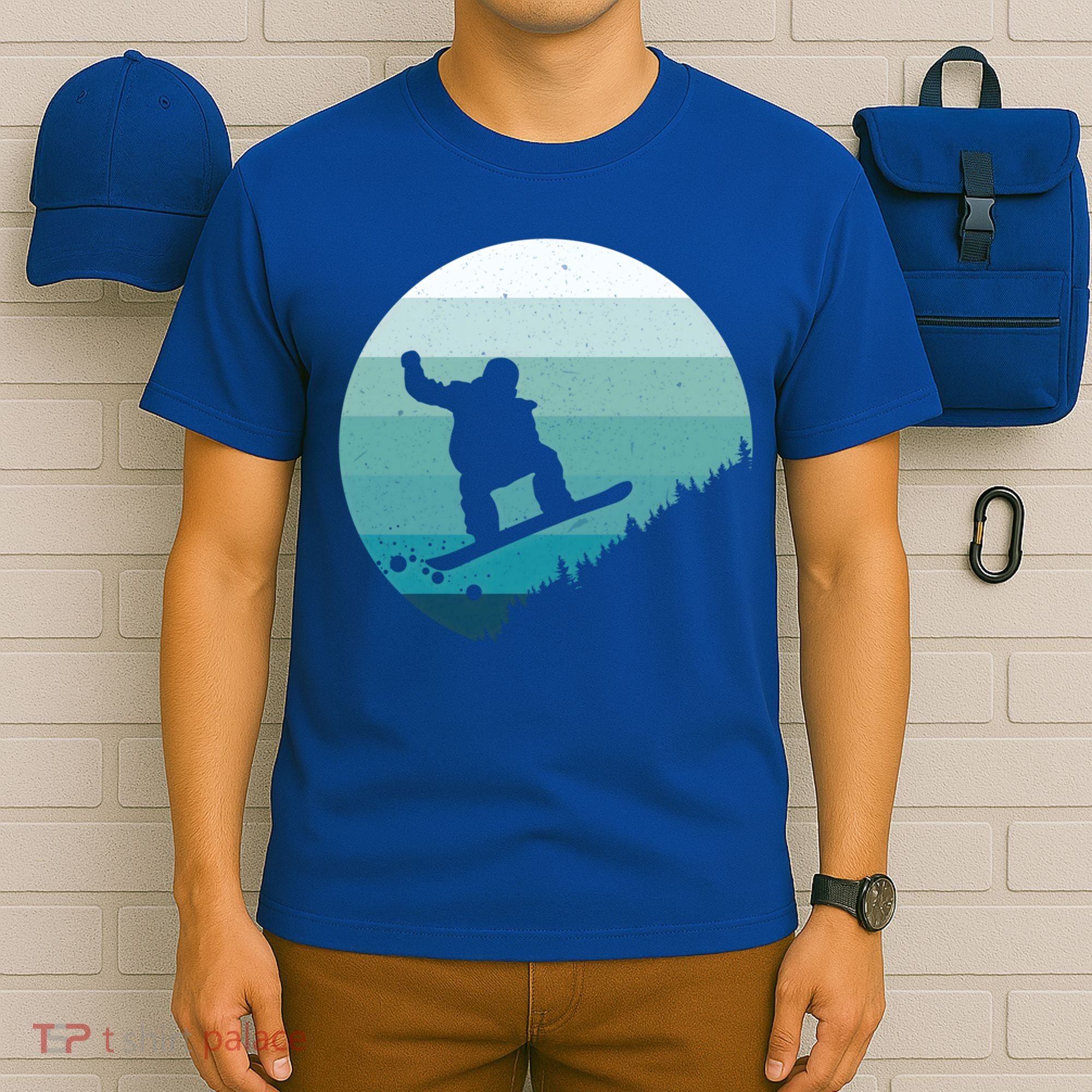 Snowboard Vintage Snowboarder Snow Winter Snowboarding Gift T-Shirt