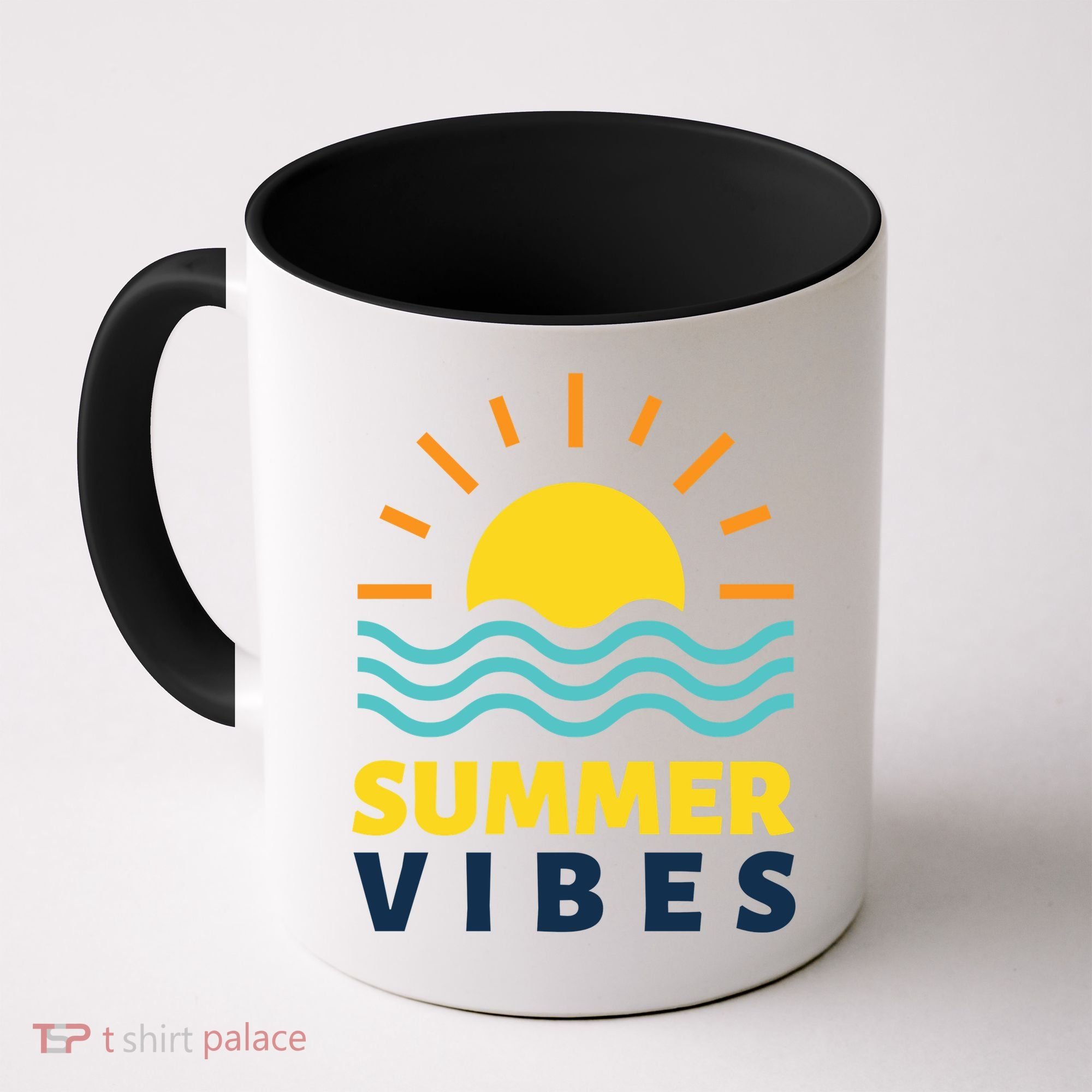 Summer Vibes Sunset Ocean Coffee Mug