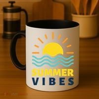 Summer Vibes Sunset Ocean Coffee Mug thumb 4