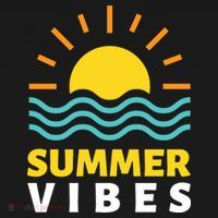 Summer Vibes Sunset Ocean Polo thumb 3