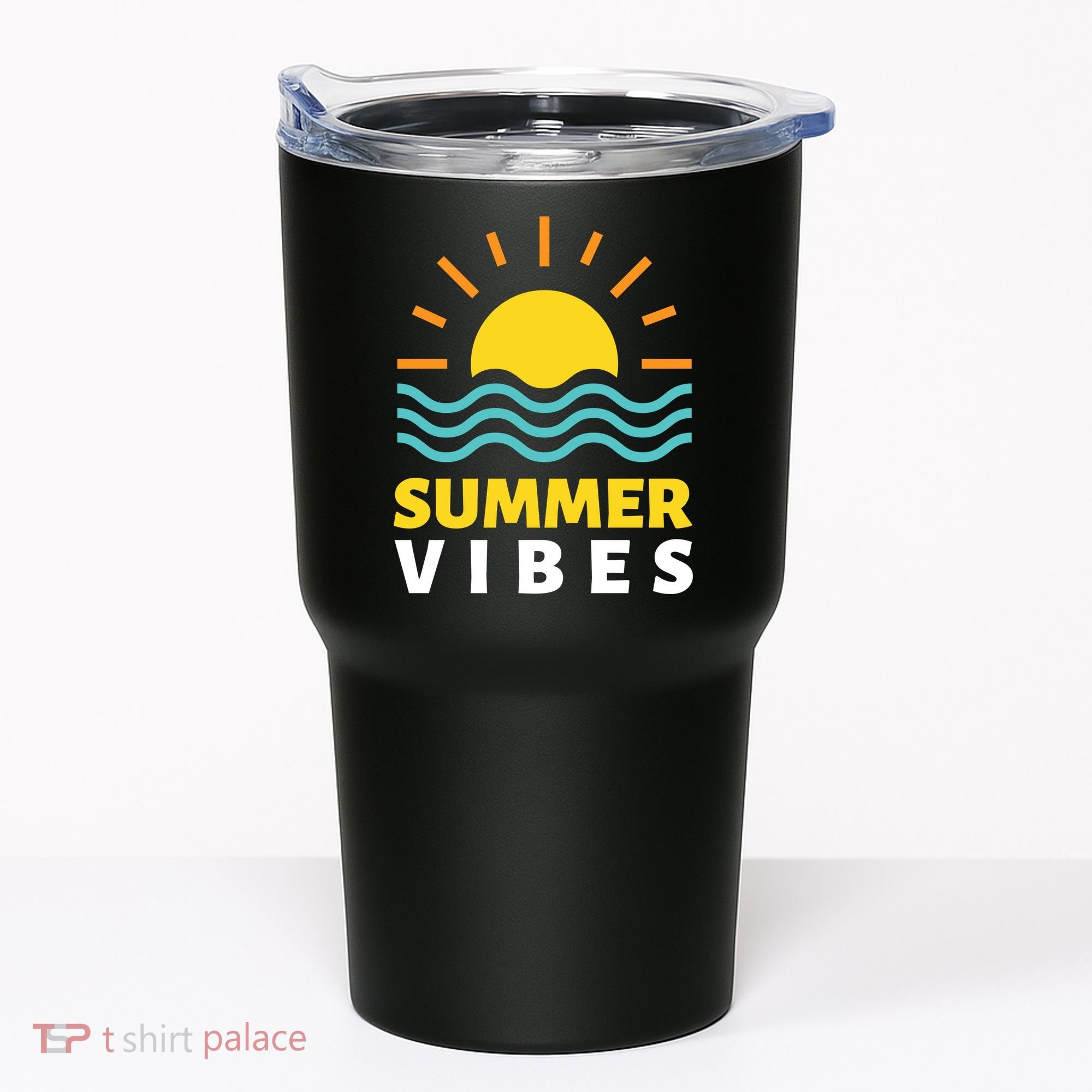 Summer Vibes Sunset Ocean Tumbler