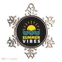 Summer Vibes Sunset Ocean Ornament thumb 0