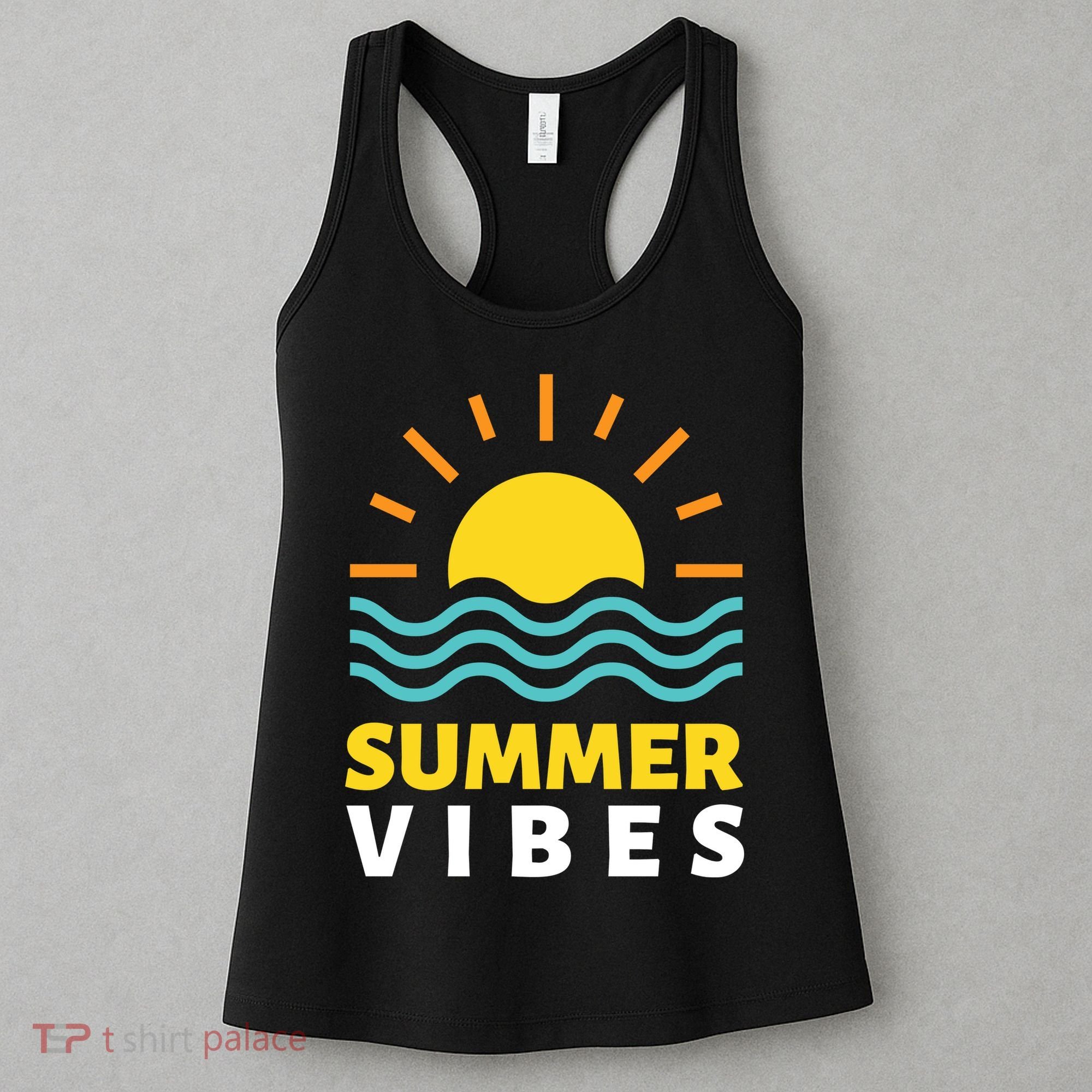 Summer Vibes Sunset Ocean Women's Tank Top