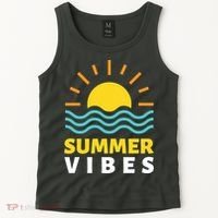 Summer Vibes Sunset Ocean Tank Top thumb 2