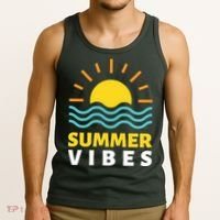 Summer Vibes Sunset Ocean Tank Top thumb 3