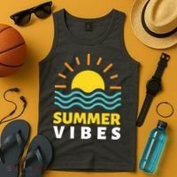 Summer Vibes Sunset Ocean Tank Top thumb 4