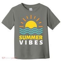 Summer Vibes Sunset Ocean Toddler T-Shirt thumb 0