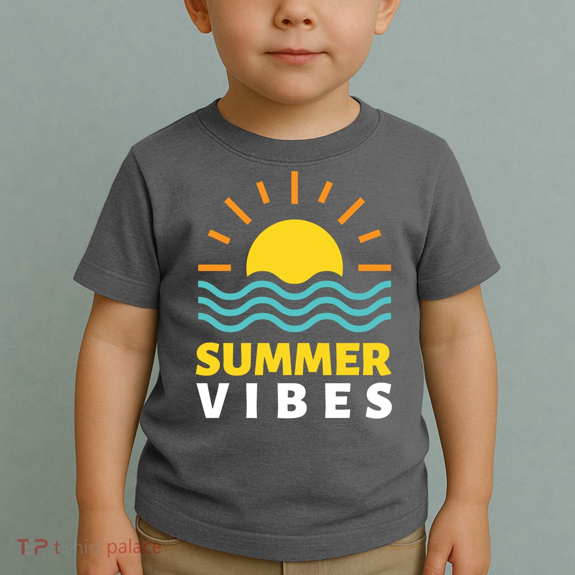 Summer Vibes Sunset Ocean Toddler T-Shirt