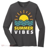 Summer Vibes Sunset Ocean Women's Long Sleeve Shirt thumb 0