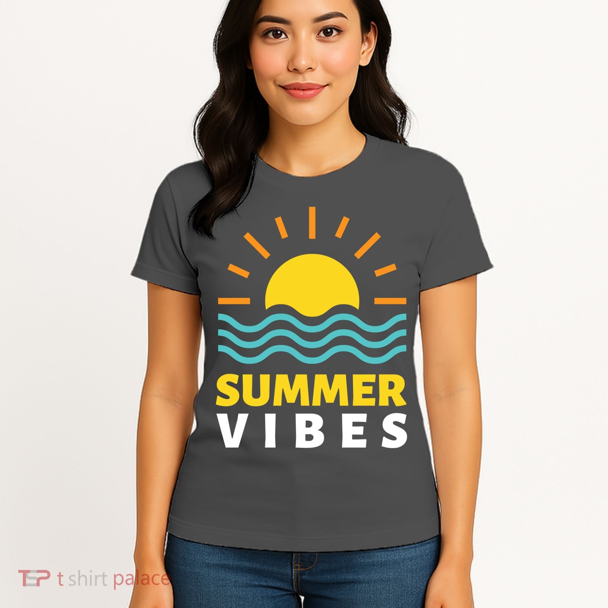 Summer Vibes Sunset Ocean Women's T-Shirt