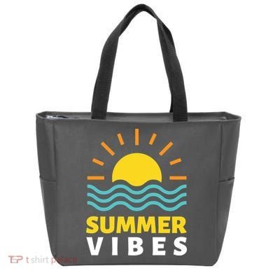 Summer Vibes Sunset Ocean Tote Bag
