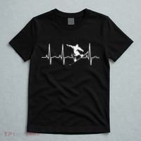 Snowboarder vintage Snowboarding Heartbeat T-Shirt thumb 5