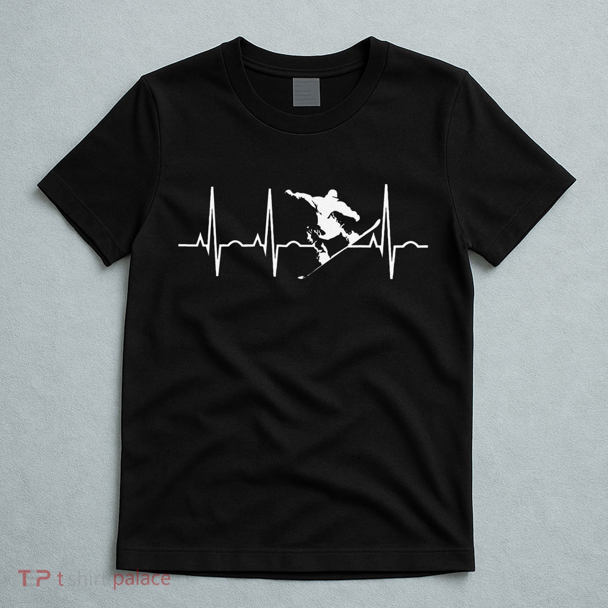Snowboarder vintage Snowboarding Heartbeat T-Shirt