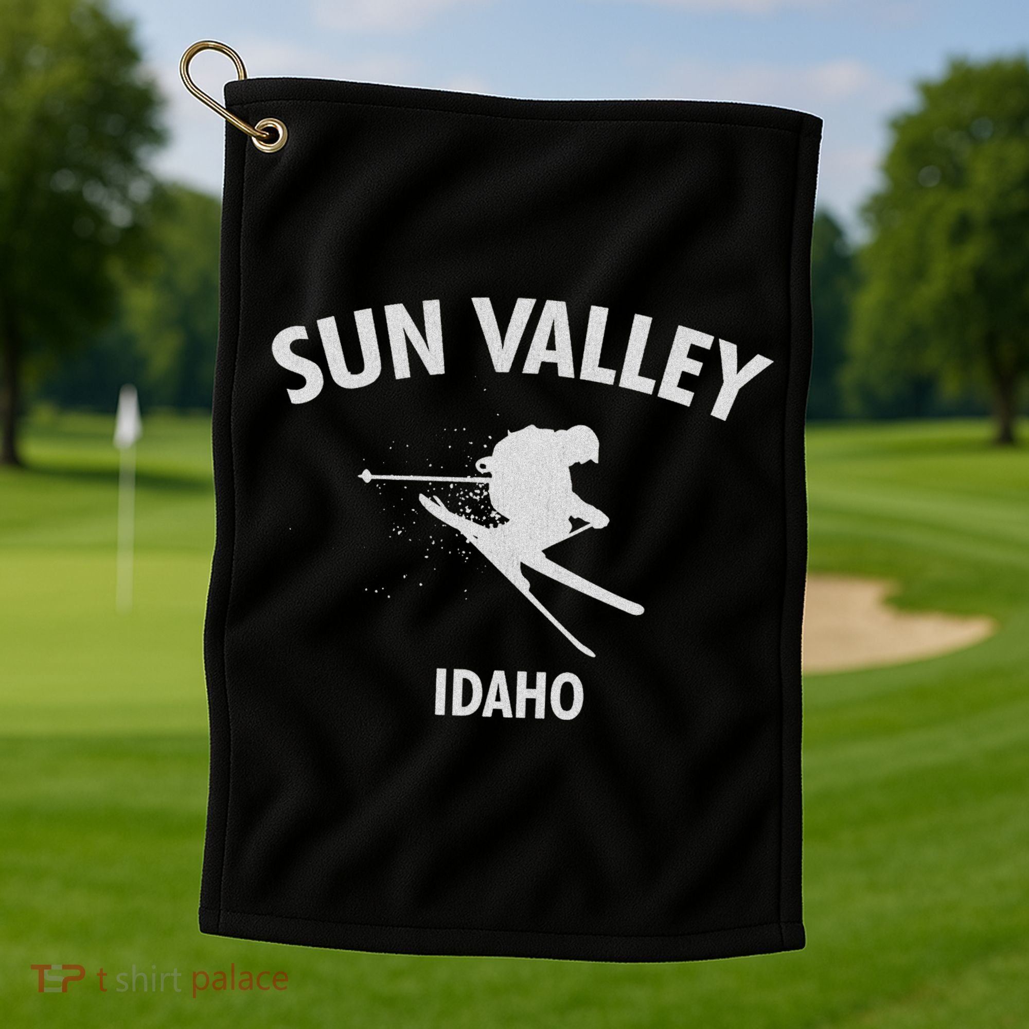 Sun Valley Skiing Idaho Golf Towel