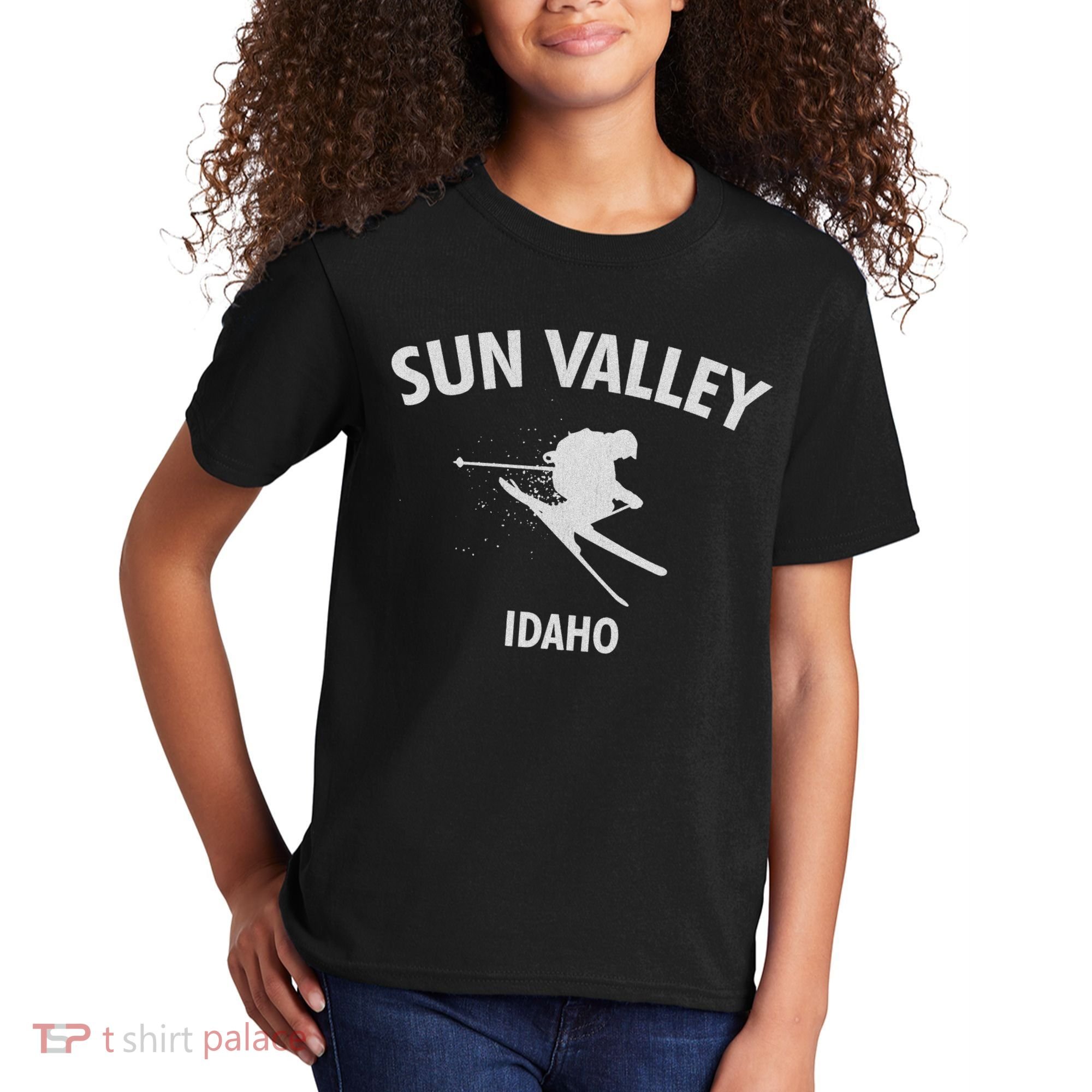 Sun Valley Skiing Idaho Kids T-Shirt