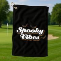 Spooky Vibes Golf Towel thumb 1
