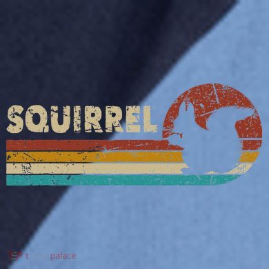 Squirrel Vintage Raglan Baseball Sleeve Shirt