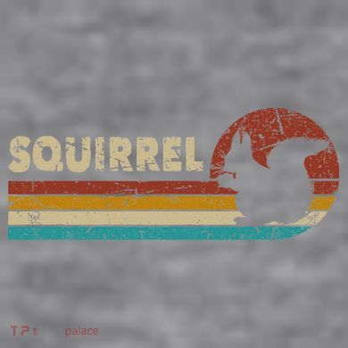 Squirrel Vintage Women's Racerback Cropped Tank