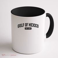 Sporty Varsity Style Gulf of Mexico EST 1550 Coffee Mug thumb 1