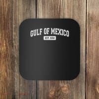 Sporty Varsity Style Gulf of Mexico EST 1550 Coaster thumb 0