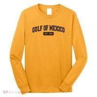 Sporty Varsity Style Gulf of Mexico EST 1550 Long Sleeve Shirt thumb 0