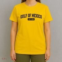 Sporty Varsity Style Gulf of Mexico EST 1550 T-Shirt thumb 4