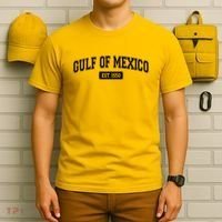 Sporty Varsity Style Gulf of Mexico EST 1550 T-Shirt thumb 6