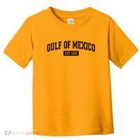 Sporty Varsity Style Gulf of Mexico EST 1550 Toddler T-Shirt thumb 0