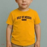 Sporty Varsity Style Gulf of Mexico EST 1550 Toddler T-Shirt thumb 2