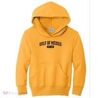 Sporty Varsity Style Gulf of Mexico EST 1550 Kids Hoodie thumb 0
